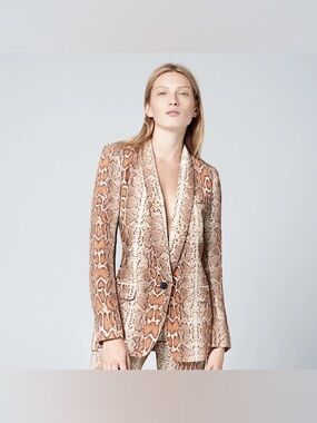 Smythe Long Shawl Blazer- Desert Snake
